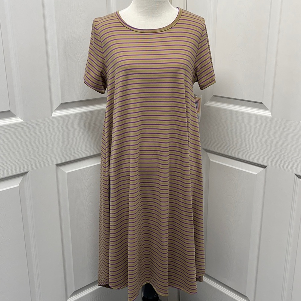 LuLaRoe New Small Striped Carly Dress NWT